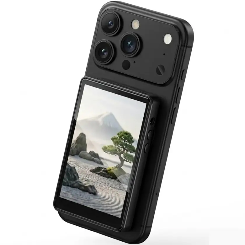 Беспроводной дублирующий экран / монитор для селфи Hoco DI100 with Magnetic, Black 3, купить оптом с доставкой