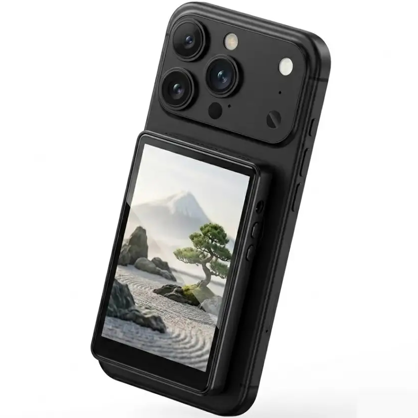 Беспроводной дублирующий экран / монитор для селфи Hoco DI100 with Magnetic, Black 3, купить оптом с доставкой
