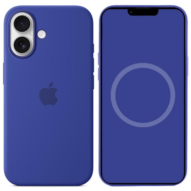 Чехол Silicone case (AAA) with Magsafe and Animation для Apple iPhone 16 (6.1) на картинке №1