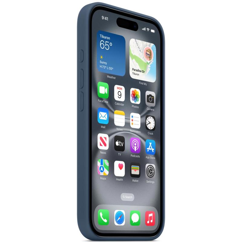 Чехол Silicone case (AAA) with Magsafe and Animation для Apple iPhone 16 Pro (6.3) на картинке №4