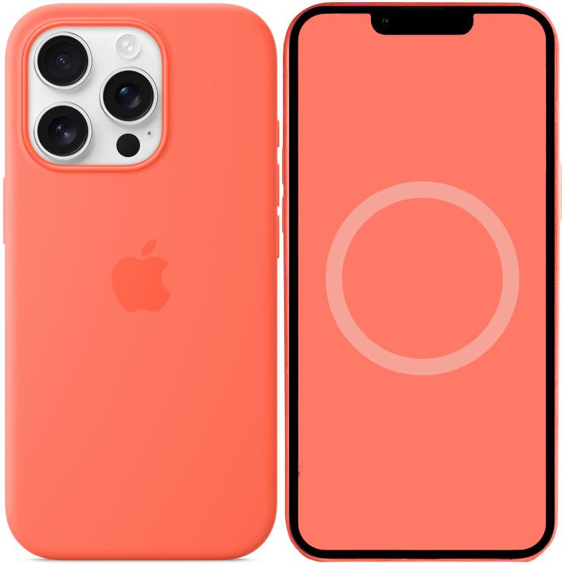 Чехол Silicone case (AAA) with Magsafe and Animation для Apple iPhone 16 Pro (6.3) на картинке №1