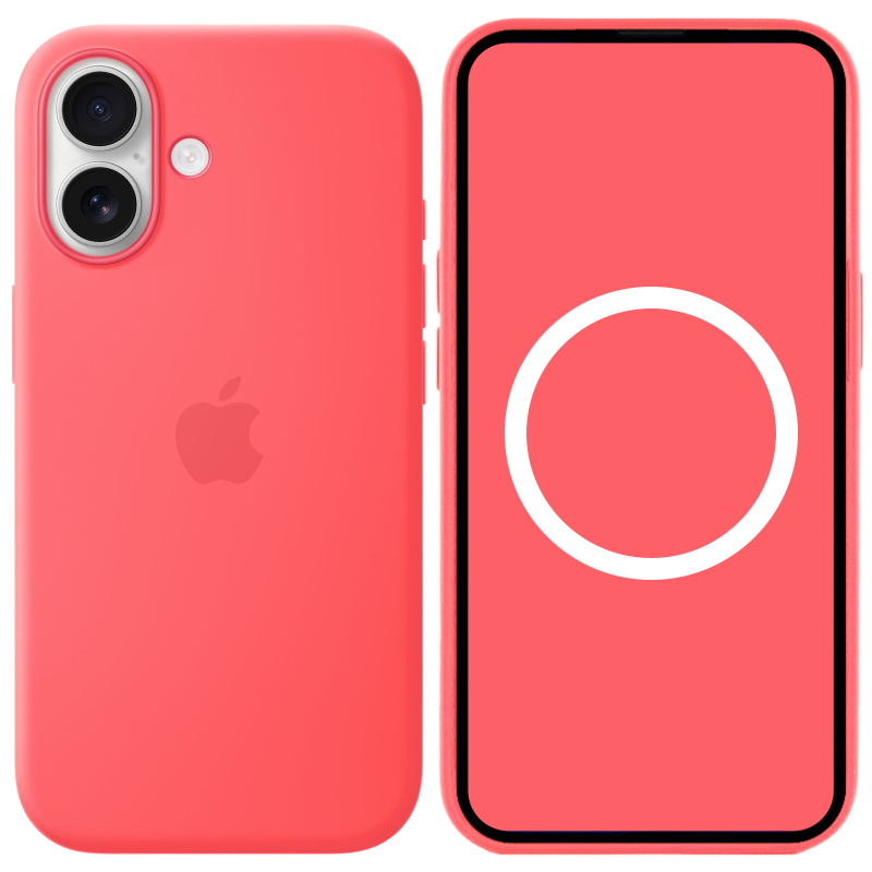 Чехол Silicone case (AAA) with Magsafe and Animation для Apple iPhone 17 (6.3) на картинке №1