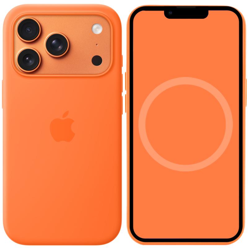 Чохол Silicone case (AAA) with Magsafe and Animation для Apple iPhone 17 Pro (6.3) на малюнкі №1