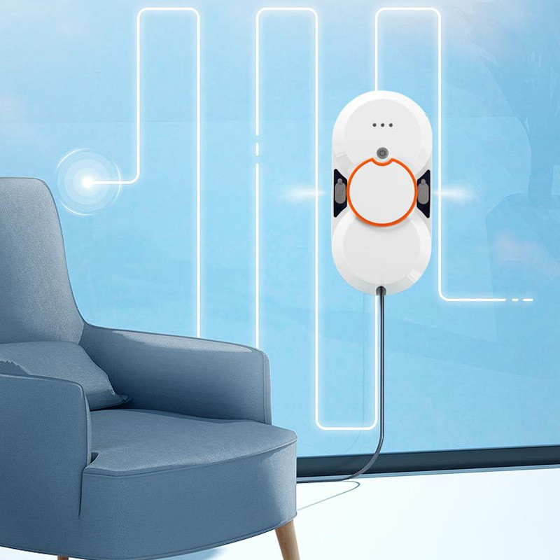 Робот для мойки окон DJET W24D с двухсторонним автоматическим распылителем воды на картинке №8