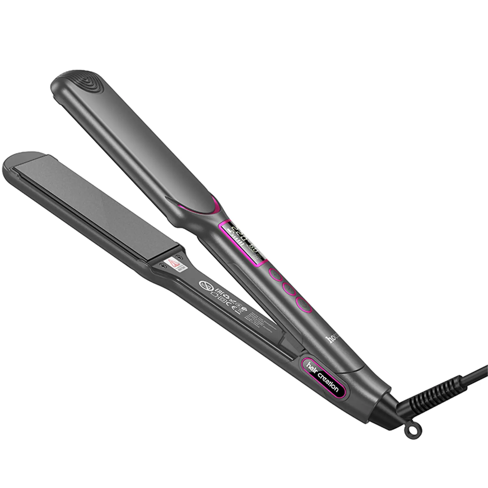 Выпрямитель для волос Hoco HP42 Wide board hair straightener with digital display, Gray 4, купить оптом с доставкой