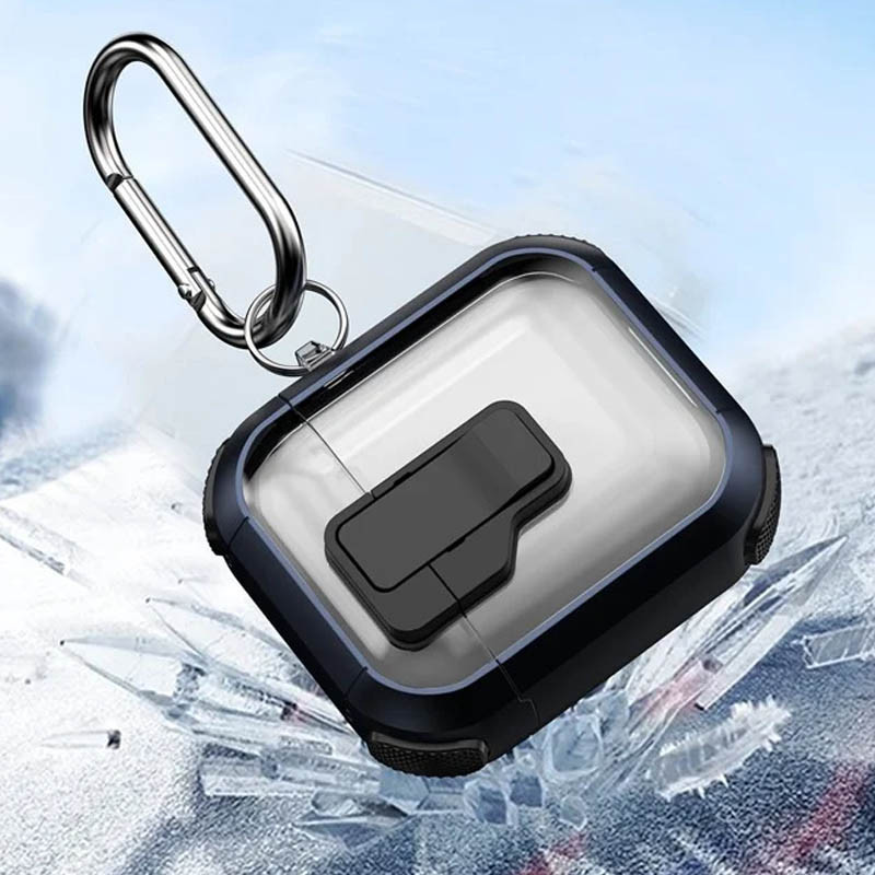 Футляр протиударний Locking Button для навушників Airpods 1/2 на малюнкі №4