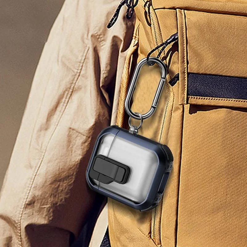 Футляр протиударний Locking Button для навушників Airpods 1/2 на малюнкі №5