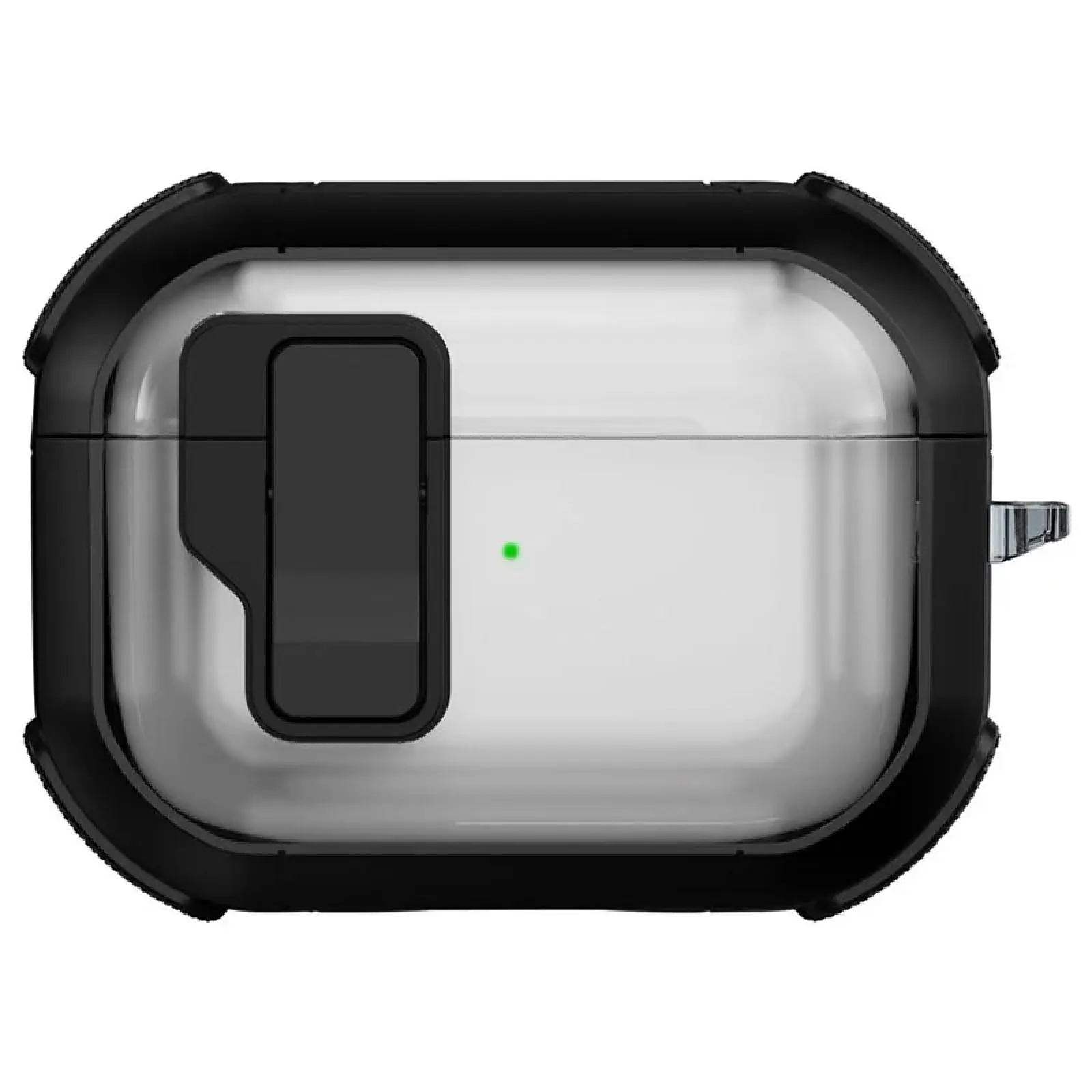Футляр противоударный Locking Button для наушников Airpods Pro 2 / Pro, Black, Пластик, купить оптом с доставкой