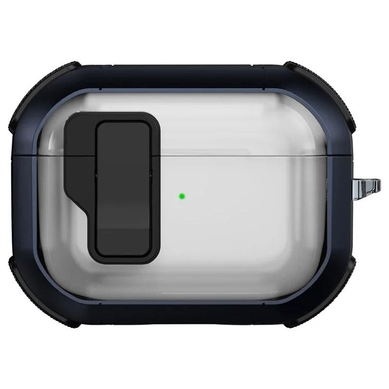 Футляр противоударный Locking Button для наушников Airpods Pro 2 / Pro на картинке №1