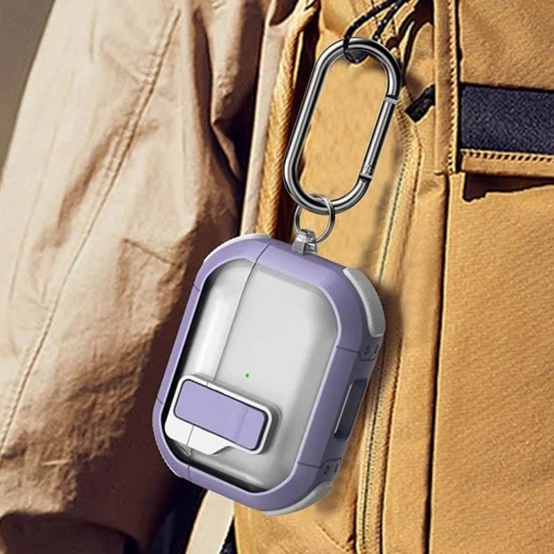 Футляр противоударный Locking Button для наушников Airpods Pro 2 / Pro на картинке №6