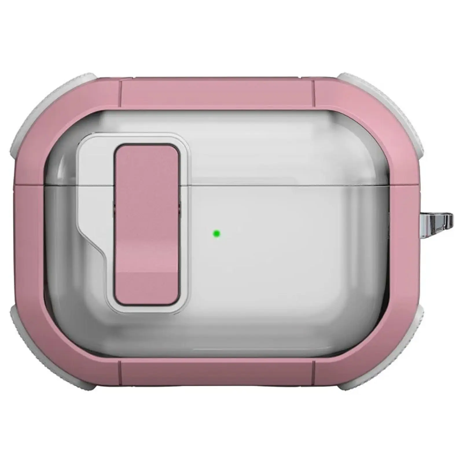 Футляр протиударний Locking Button для навушників Airpods Pro 3, Pink, Пластик, купити оптом з доставкою