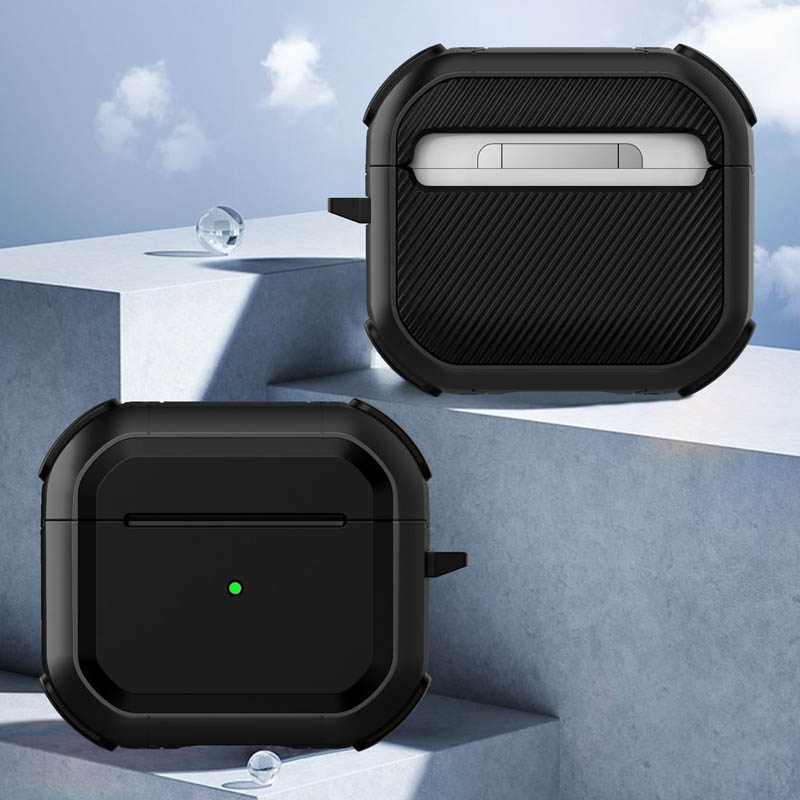 Уценка Футляр противоударный Black ed. для наушников Airpods 3, Поврежденная упаковка / Black 1, Пластик, купить оптом с доставкой