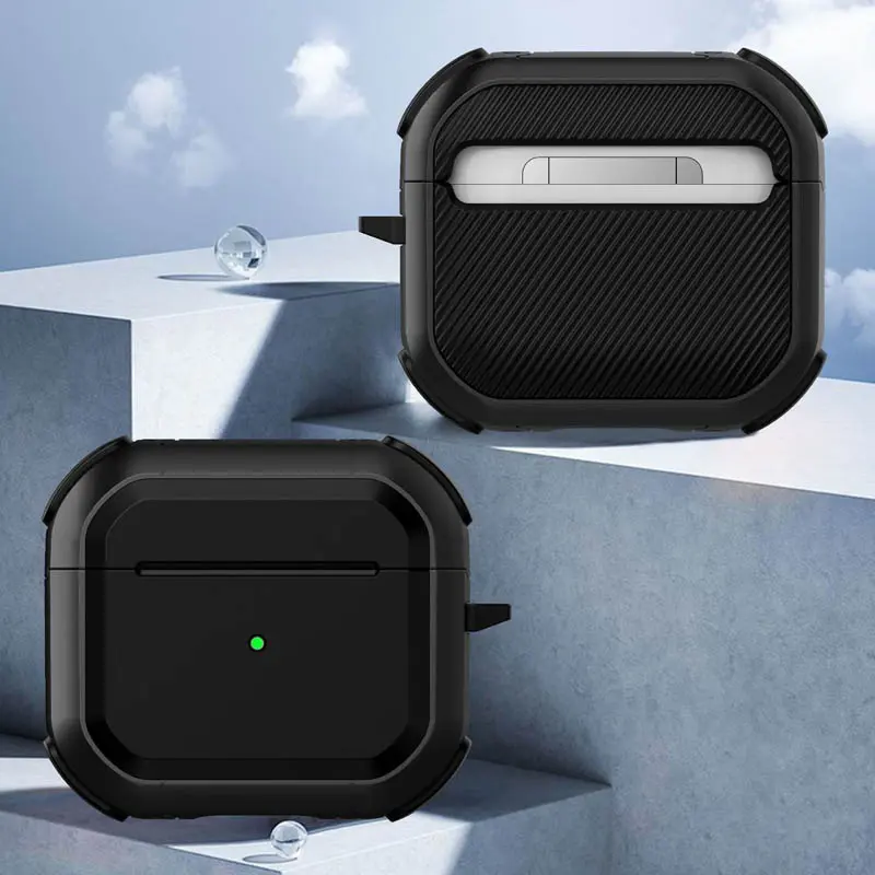 Футляр протиударний Black ed. для навушників Airpods 3, Black 1, Пластик, купити оптом з доставкою