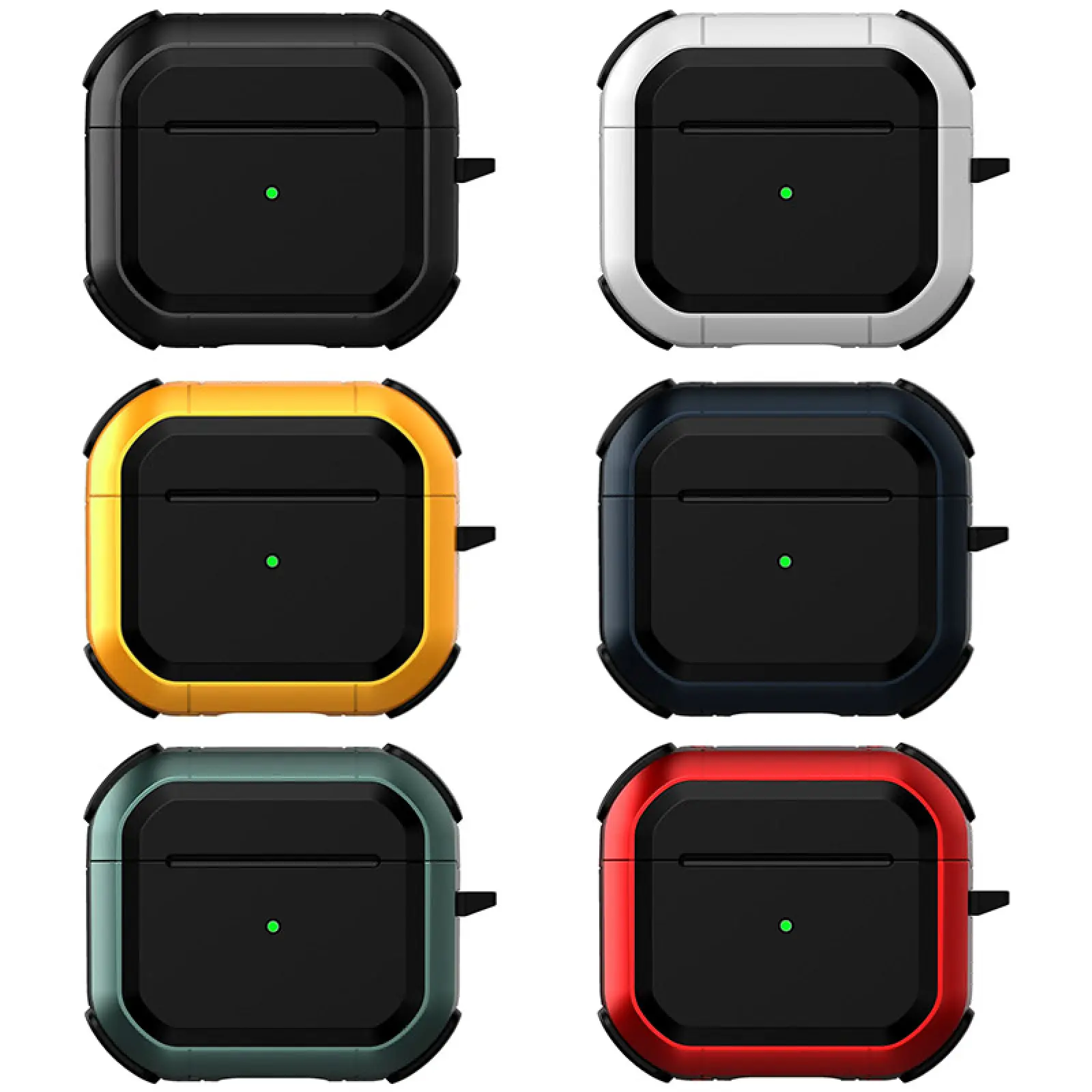 Футляр противоударный Black ed. для наушников Airpods 4, Пластик, купить оптом с доставкой