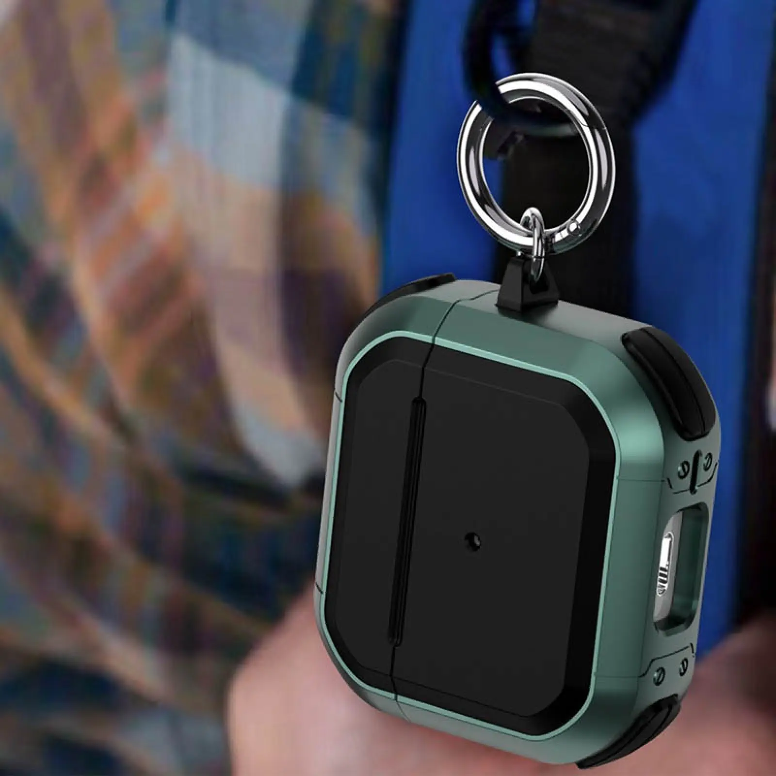 Футляр противоударный Black ed. для наушников Airpods 4, Apple Green 2, Пластик, купить оптом с доставкой