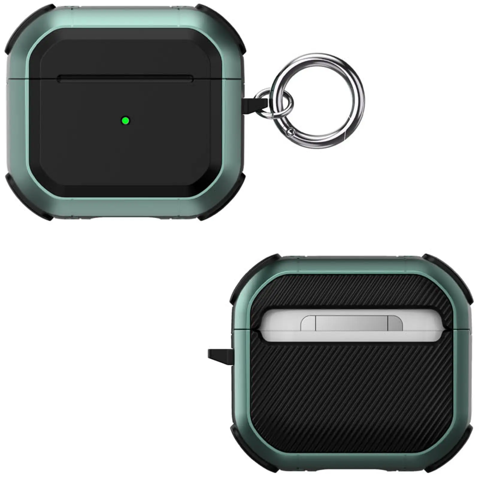 Футляр противоударный Black ed. для наушников Airpods 4, Apple Green 3, Пластик, купить оптом с доставкой