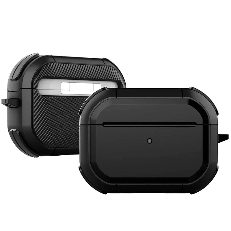 Футляр протиударний Black ed. для навушників Airpods Pro, Black, Пластик, купити оптом з доставкою
