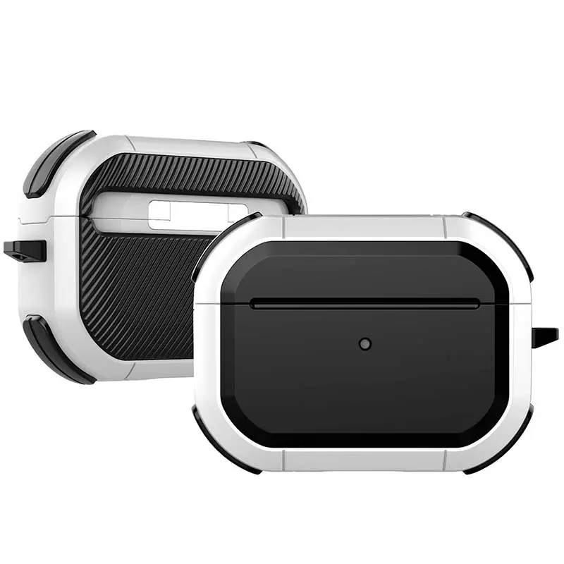 Футляр протиударний Black ed. для навушників Airpods Pro, White, Пластик, купити оптом з доставкою