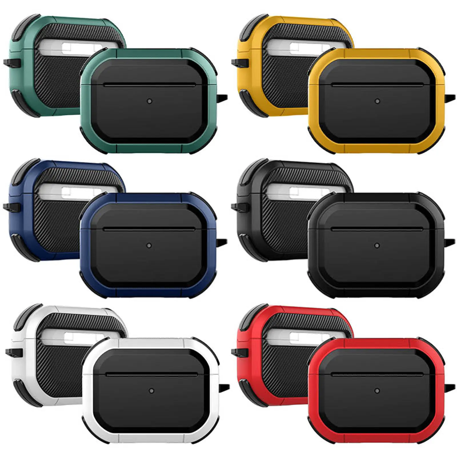 Футляр противоударный Black ed. для наушников Airpods Pro 2 / Pro, Пластик, купить оптом с доставкой