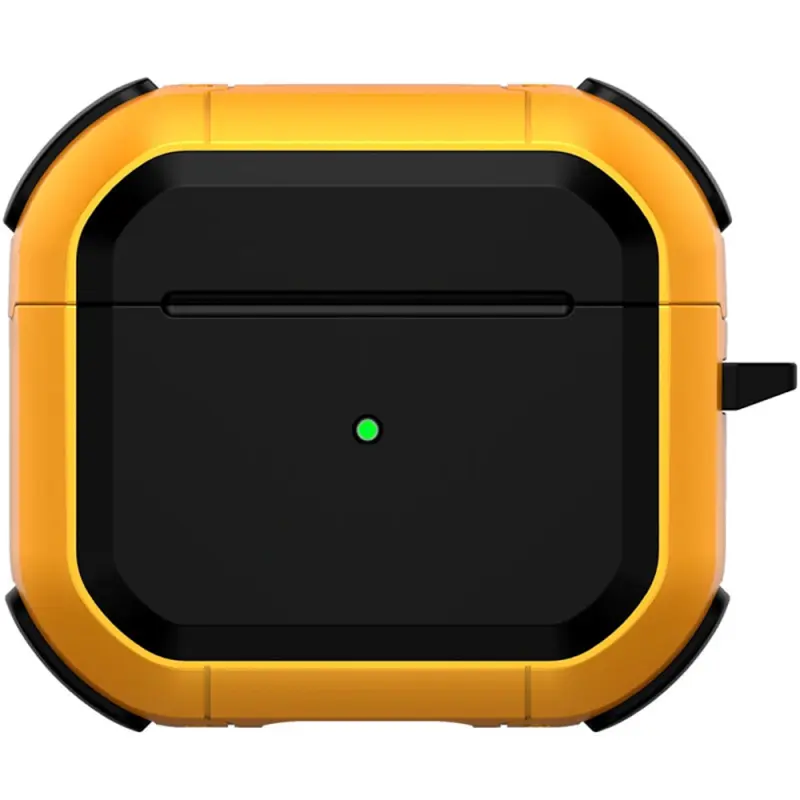 Футляр протиударний Black ed. для навушників Airpods Pro 3, Yellow 1, Пластик, купити оптом з доставкою