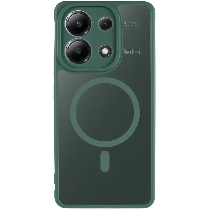 Чохол TPU Bloom with Magnetic Fit для Xiaomi Redmi Note 13 4G, Green 1, TPU, купити оптом з доставкою