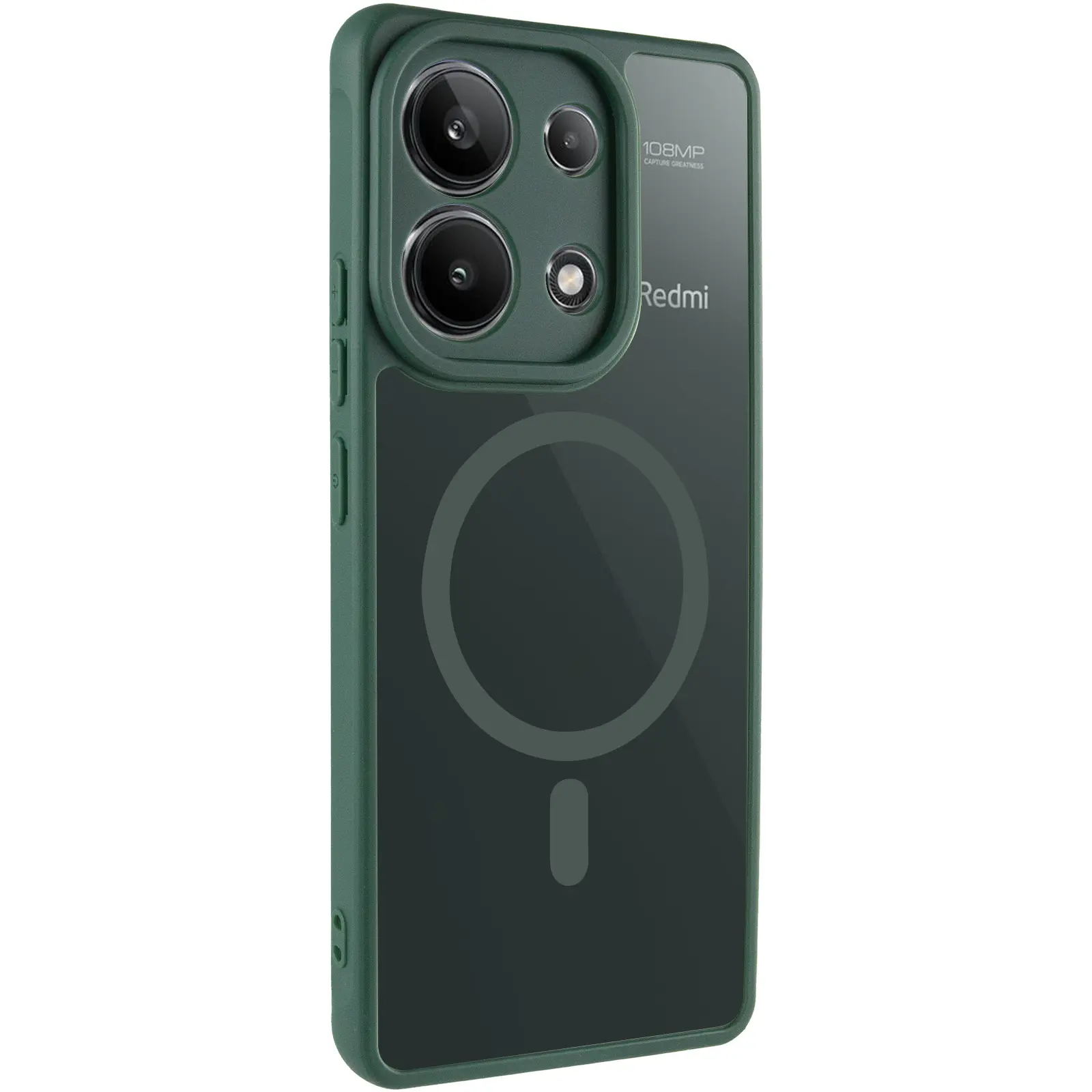 Чохол TPU Bloom with Magnetic Fit для Xiaomi Redmi Note 13 4G, Green, TPU, купити оптом з доставкою