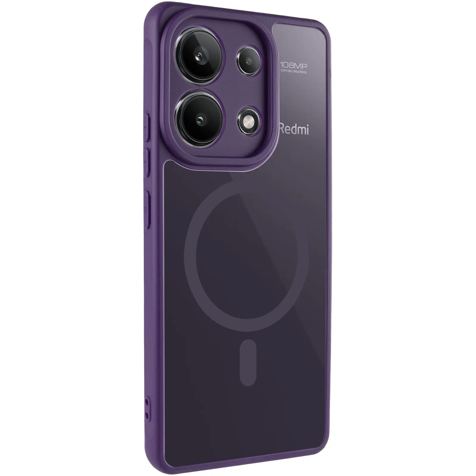 Чохол TPU Bloom with Magnetic Fit для Xiaomi Redmi Note 13 4G, Purple, TPU, купити оптом з доставкою