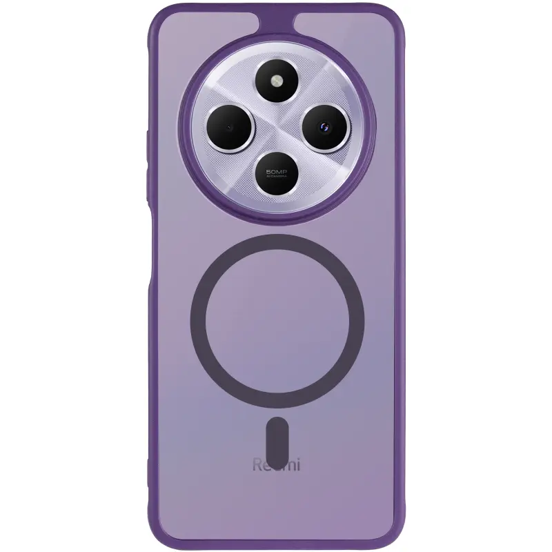 Чехол TPU Bloom with Magnetic Fit для Xiaomi Redmi 14C / A4 / Poco C75 / Poco M7 5G, Purple 1, TPU, купить оптом с доставкой