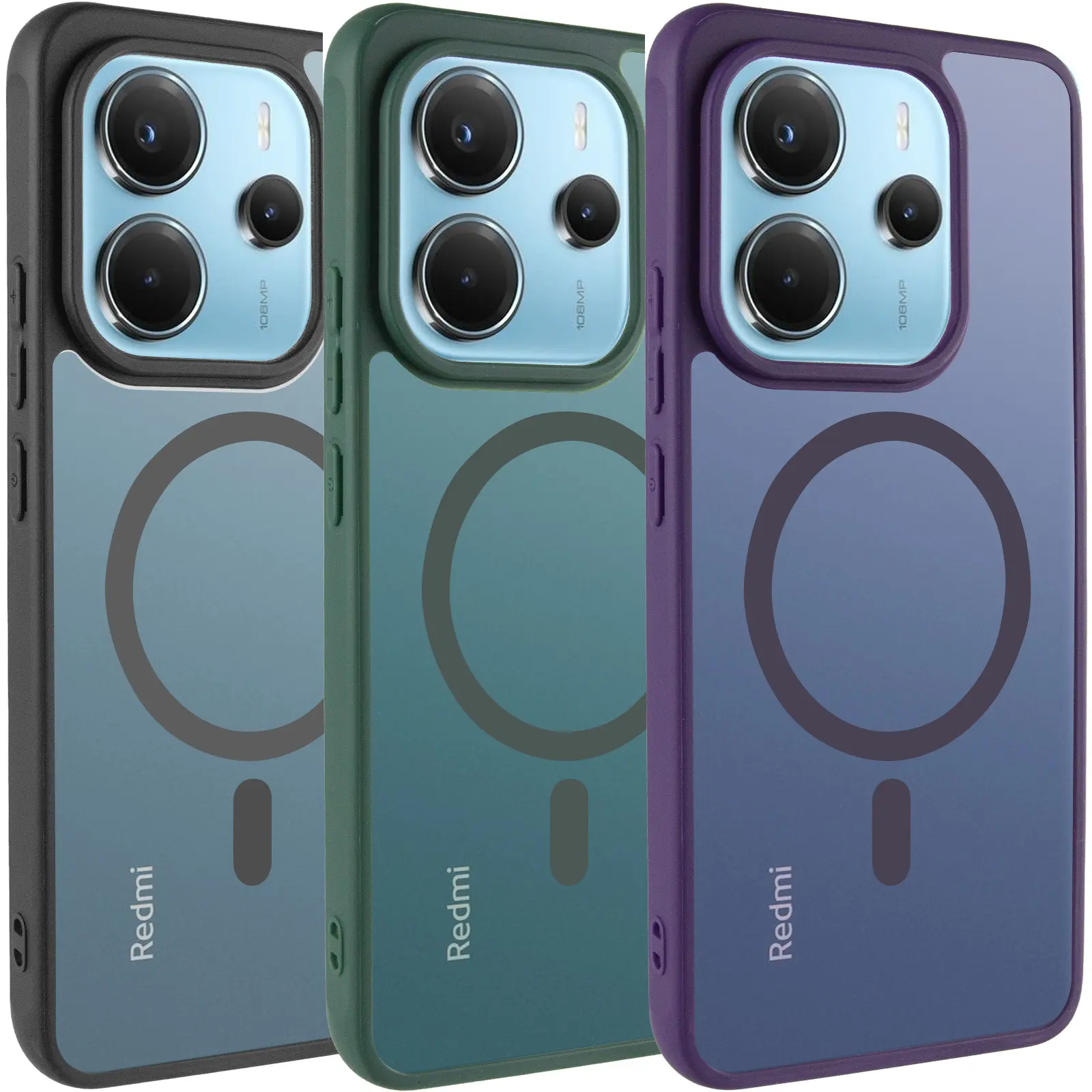 Чехол TPU Bloom with Magnetic Fit для Xiaomi Redmi Note 14 4G (Europe version), TPU, купить оптом с доставкой