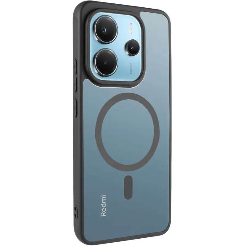 Чехол TPU Bloom with Magnetic Fit для Xiaomi Redmi Note 14 4G (Europe version), Black, TPU, купить оптом с доставкой