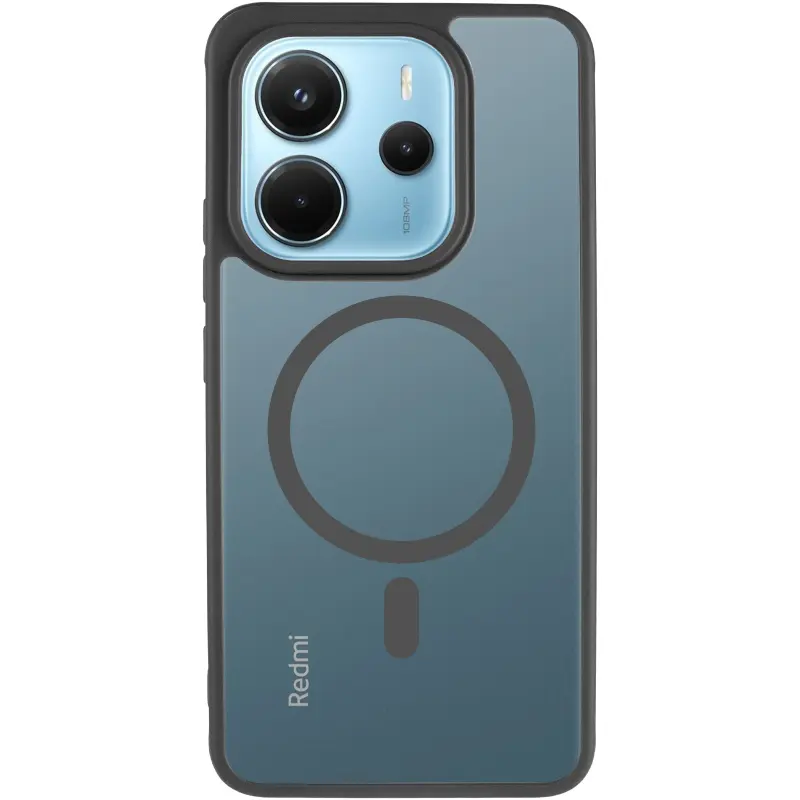 Чехол TPU Bloom with Magnetic Fit для Xiaomi Redmi Note 14 4G (Europe version), Black 1, TPU, купить оптом с доставкой
