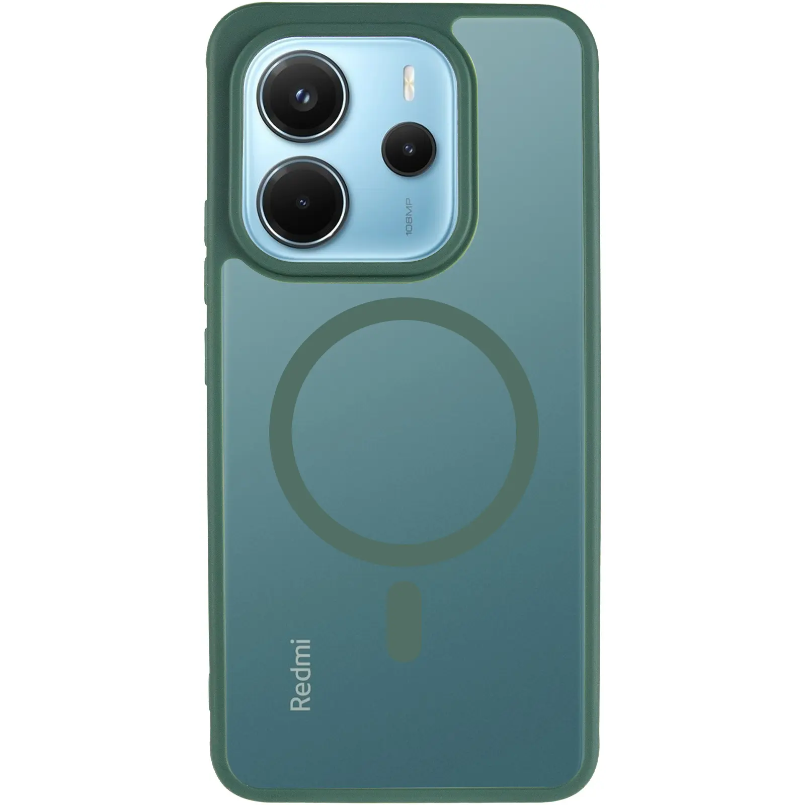 Чехол TPU Bloom with Magnetic Fit для Xiaomi Redmi Note 14 4G (Europe version), Green 1, TPU, купить оптом с доставкой