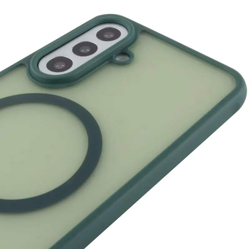 Чехол TPU Bloom with Magnetic Fit для Samsung Galaxy S25 FE, Green 3, TPU, купить оптом с доставкой