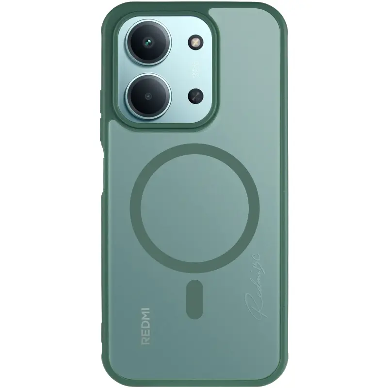 Чехол TPU Bloom with Magnetic Fit для Xiaomi Redmi 15C (EU), Green 1, TPU, купить оптом с доставкой