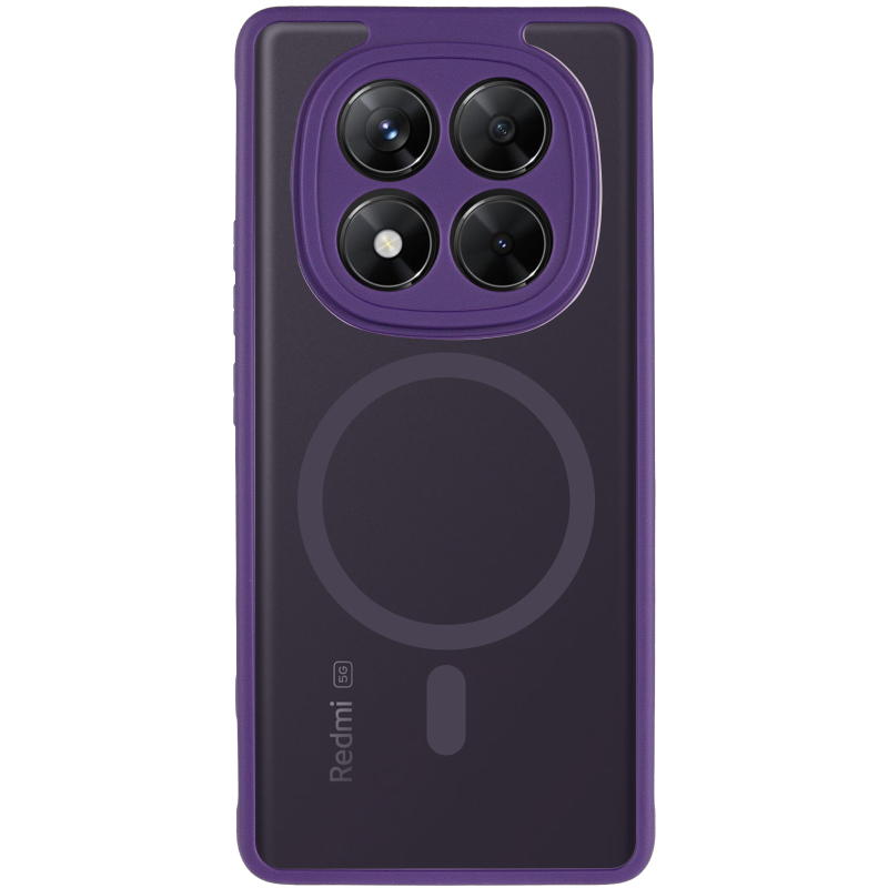 Чехол TPU Bloom with Magnetic Fit для Xiaomi Redmi Note 15 Pro 4G, Purple 1, TPU, купить оптом с доставкой