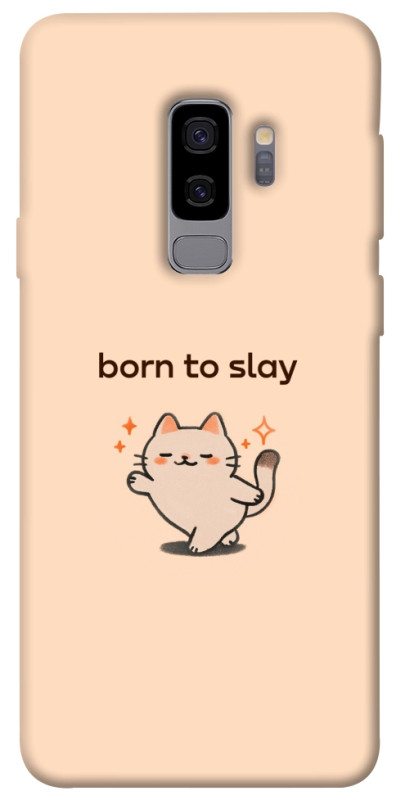 Чехол itsPrint Born to slay для Samsung Galaxy S9+, надписи, купить оптом с доставкой