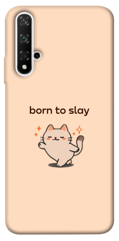 Чехол itsPrint Born to slay для Huawei Honor 20 / Nova 5T, надписи, купить оптом с доставкой