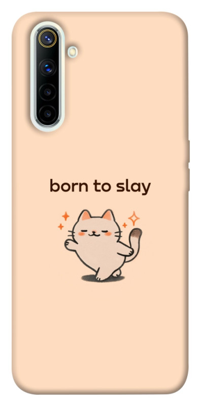 Чехол itsPrint Born to slay для Realme 6, надписи, купить оптом с доставкой