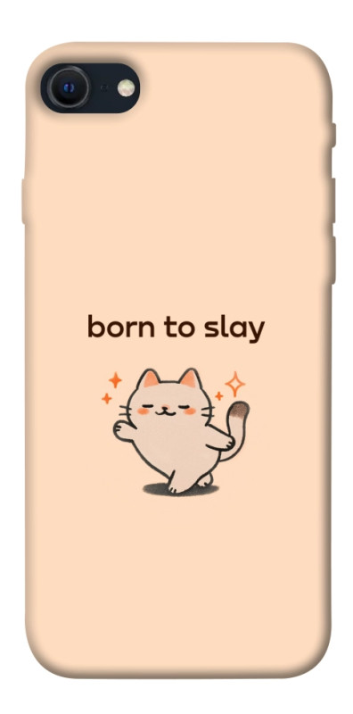 Чехол itsPrint Born to slay для Apple iPhone SE (2020), надписи, купить оптом с доставкой