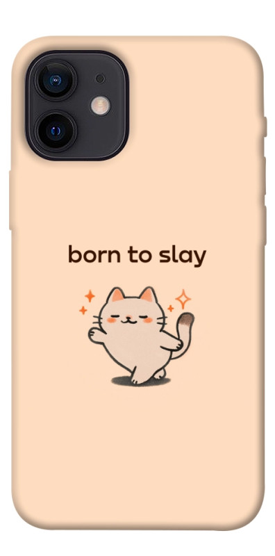 Чехол itsPrint Born to slay для Apple iPhone 12 mini (5.4"), надписи, купить оптом с доставкой