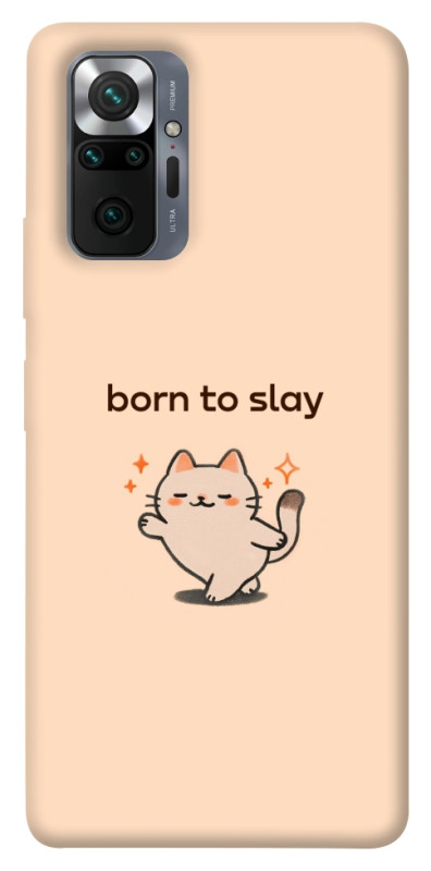 Чехол itsPrint Born to slay для Xiaomi Redmi Note 10 Pro, надписи, купить оптом с доставкой