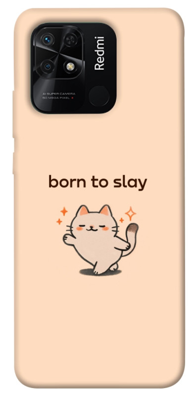 Чехол itsPrint Born to slay для Xiaomi Redmi 10C, надписи, купить оптом с доставкой