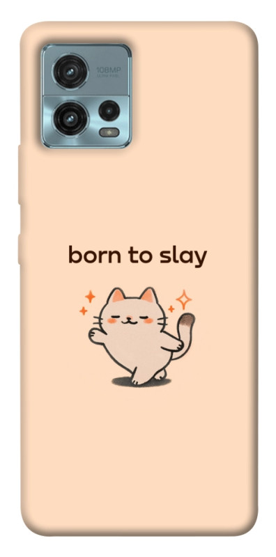 Чехол itsPrint Born to slay для Motorola Moto G72, надписи, купить оптом с доставкой