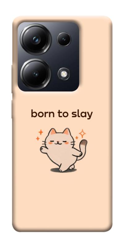Чехол itsPrint Born to slay для Xiaomi Redmi 13 4G / Poco M6 4G, надписи, купить оптом с доставкой