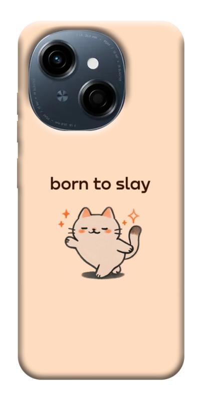 Чехол itsPrint Born to slay для TECNO Spark Go 1, надписи, купить оптом с доставкой