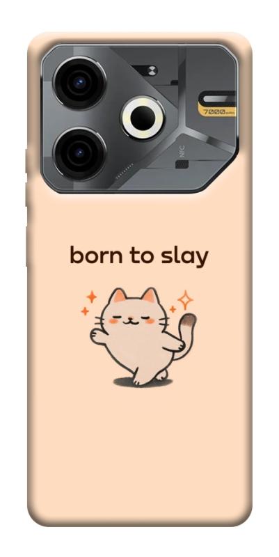 Чехол itsPrint Born to slay для TECNO Pova 6 Neo (LI6), надписи, купить оптом с доставкой