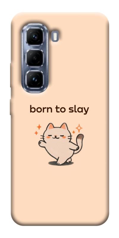 Чехол itsPrint Born to slay для Infinix Hot 50 Pro, надписи, купить оптом с доставкой