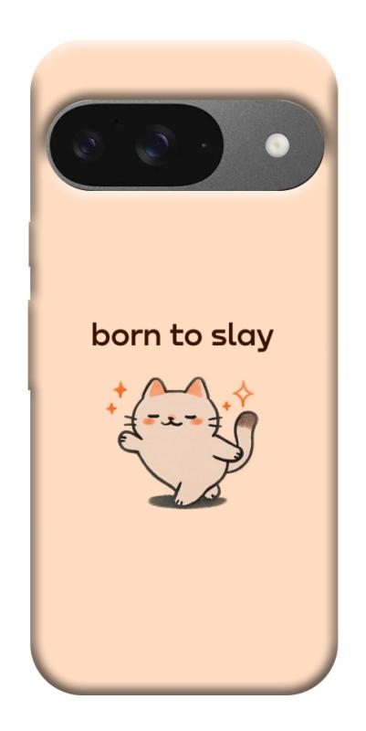 Чехол itsPrint Born to slay для Google Pixel 10, надписи, купить оптом с доставкой