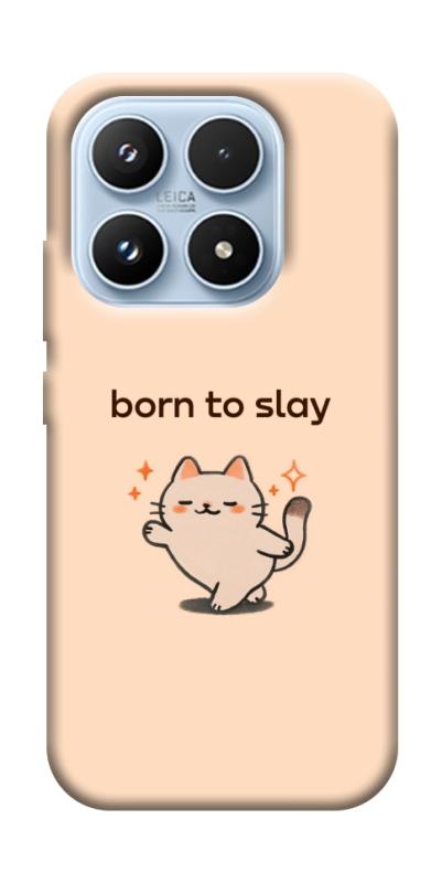 Чехол itsPrint Born to slay для Xiaomi 17 Pro, надписи, купить оптом с доставкой