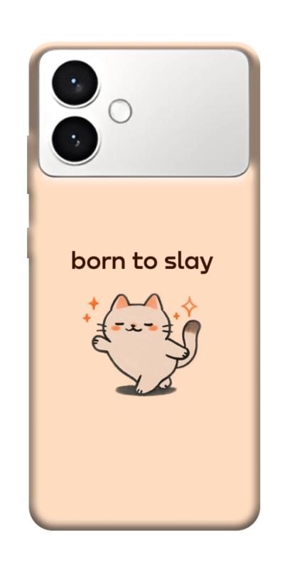 Чехол itsPrint Born to slay для Samsung Galaxy S26+, надписи, купить оптом с доставкой